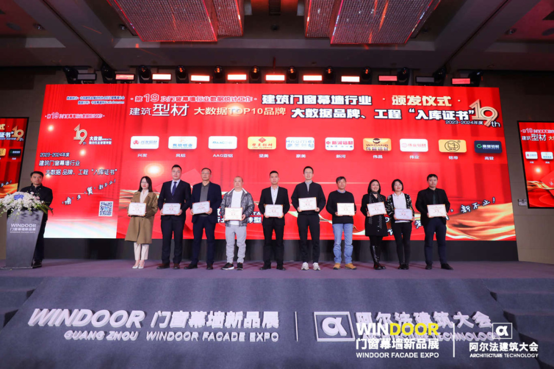 喜訊丨祝賀高登連續19屆榮獲全國建筑型材十大首選品牌