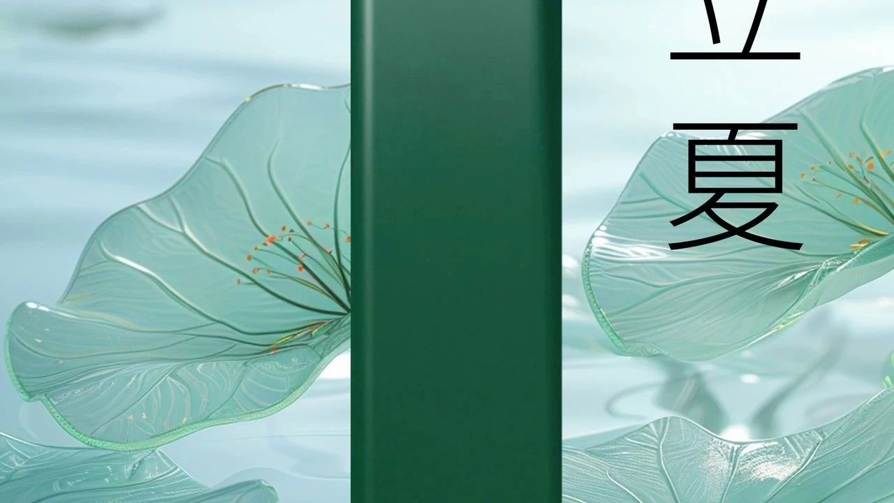 荷尖凝露，立夏知時