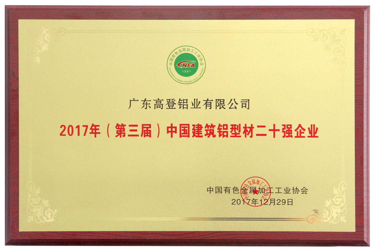 鋁加工行業20強