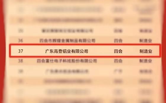 肇慶市企業100強